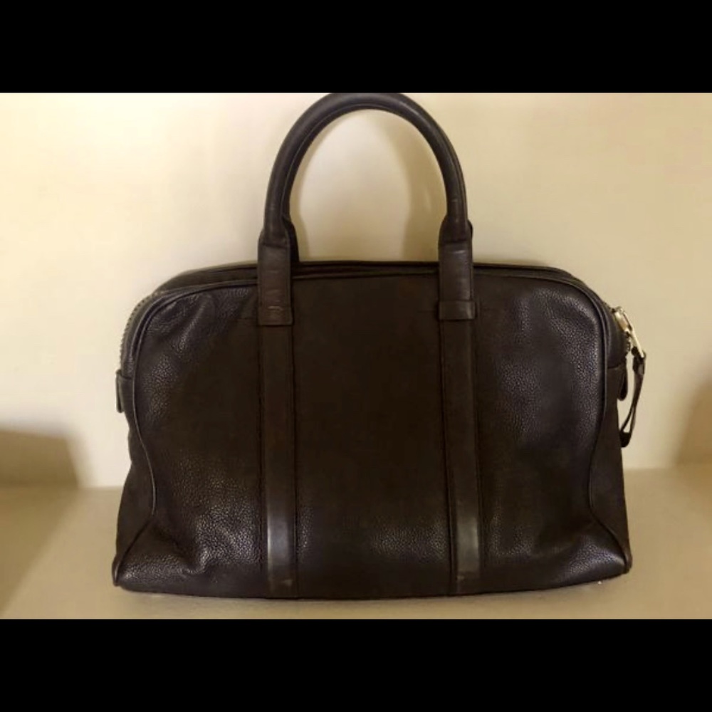 TOM FORD BROWN LEATHER BRIEFCASE